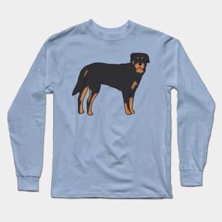 rottweiler dog art Long Sleeve T-Shirt